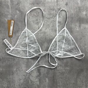 SKIMS After Hours Lace Triangle Bralette